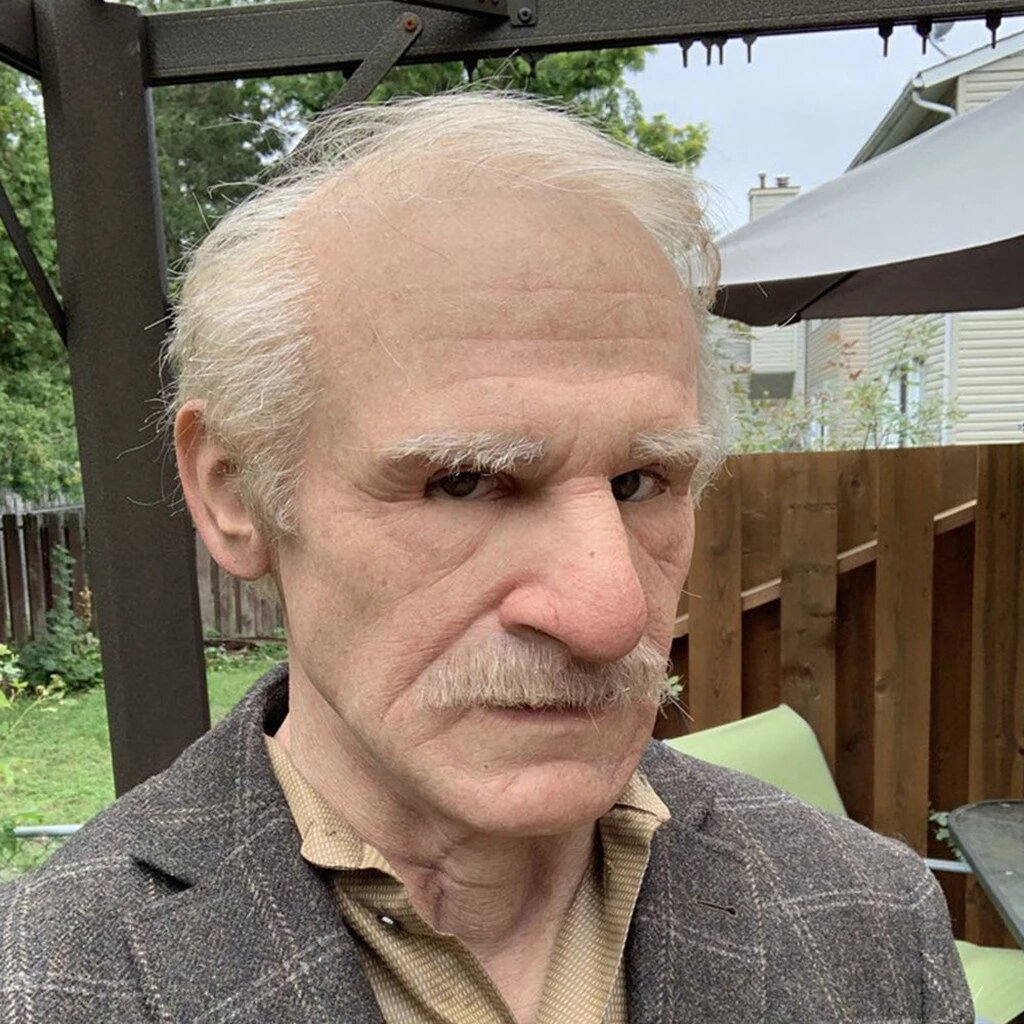 Adult Old Man Mask | Realistic Full-Head | Lightweight Breathable Latex | Halloween & Cosplay