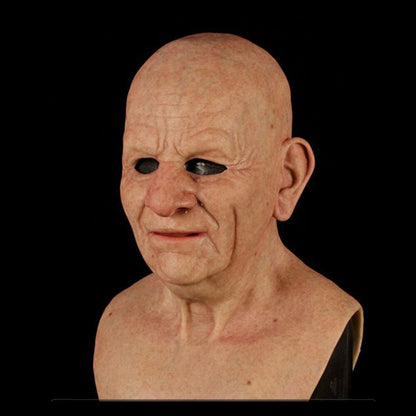 Adult Old Man Mask | Realistic Full-Head | Lightweight Breathable Latex | Halloween & Cosplay
