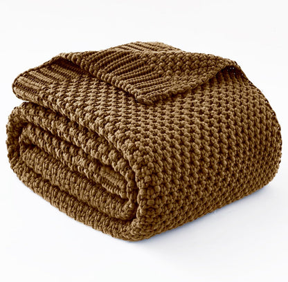 Adult Weighted Blanket | Chunky Knit | Cooling Microfiber | All-Season Comfort