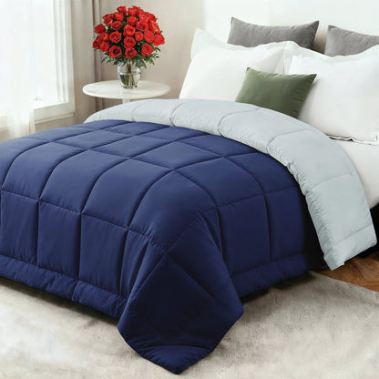 All-Season Comforter | Ultra-Soft Down-Alternative Fill | Microfiber Shell & Machine Washable