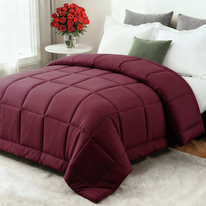 All-Season Comforter | Ultra-Soft Down-Alternative Fill | Microfiber Shell & Machine Washable