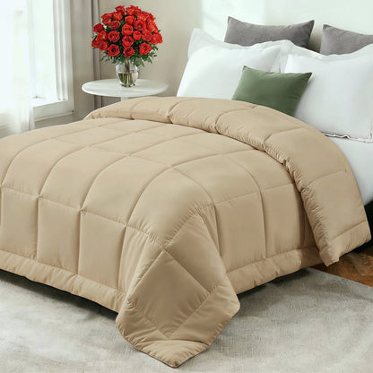 All-Season Comforter | Ultra-Soft Down-Alternative Fill | Microfiber Shell & Machine Washable