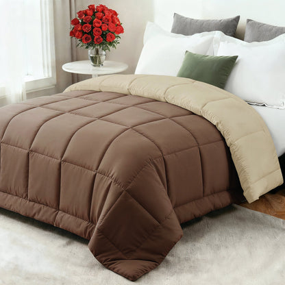 All-Season Comforter | Ultra-Soft Down-Alternative Fill | Microfiber Shell & Machine Washable