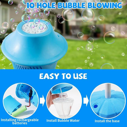 Automatic Bubble Machine for Kids | High-Output Bubble Blaster | Adjustable Height Stand & Portable