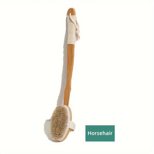 Back Scrubber | Natural Boar Bristles | Long Wooden Handle