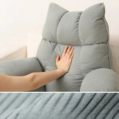 Backrest Pillow | Memory Foam & Arm Support | Removable Cover | For Reading & Gaming