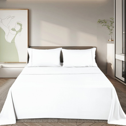 Bamboo Bed Sheet Set | Ultra-Soft Breathable Fabric | Hypoallergenic & Moisture-Wicking