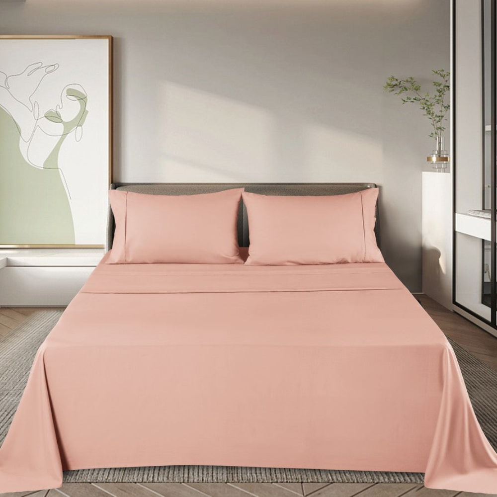 Bamboo Bed Sheet Set | Ultra-Soft Breathable Fabric | Hypoallergenic & Moisture-Wicking