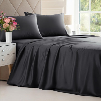 Bamboo Sheet Set | Cooling & Moisture-Wicking | Deep Pocket Fits Up to 16 in