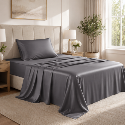 Bamboo Sheet Set | Cooling & Moisture-Wicking | Deep Pocket Fits Up to 16 in