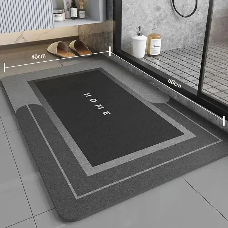 Bath Mat | Super Absorbent & Quick-Drying | Non-Slip Backing, 40×60 cm | Soft Cushioned Comfort