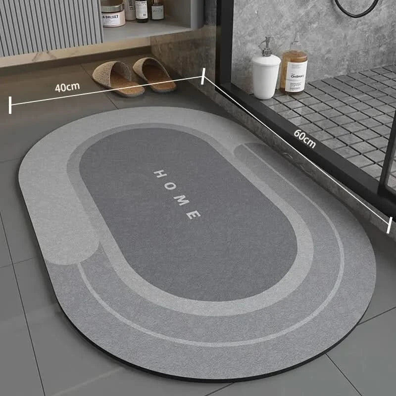 Bath Mat | Super Absorbent & Quick-Drying | Non-Slip Backing, 40×60 cm | Soft Cushioned Comfort