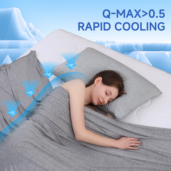 Bedding Set | Advanced Cooling Technology | Breathable Cotton | Includes 2 Pillowcases
