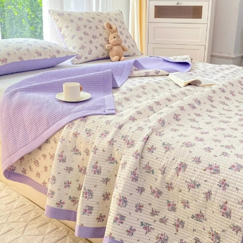Bedding Set | Floral Microfiber Duvet Set | Hidden Zipper & Corner Ties | Year-Round Comfort