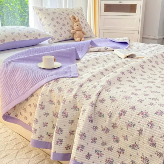 Bedding Set | Floral Microfiber Duvet Set | Hidden Zipper & Corner Ties | Year-Round Comfort