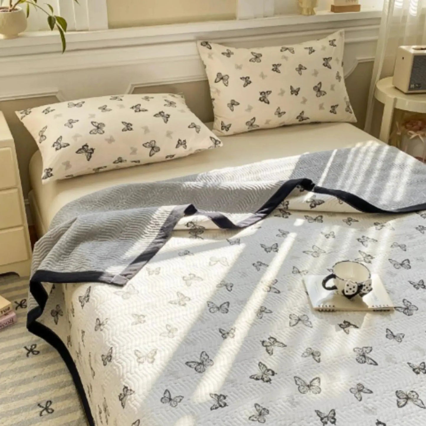 Bedding Set | Floral Microfiber Duvet Set | Hidden Zipper & Corner Ties | Year-Round Comfort