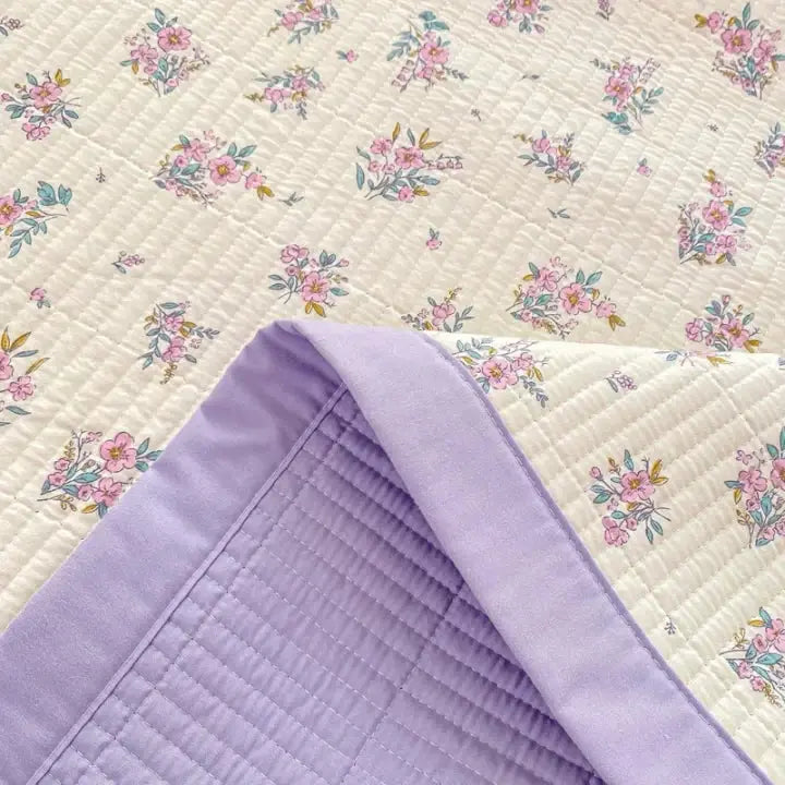 Bedding Set | Floral Microfiber Duvet Set | Hidden Zipper & Corner Ties | Year-Round Comfort