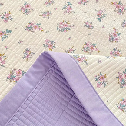 Bedding Set | Floral Microfiber Duvet Set | Hidden Zipper & Corner Ties | Year-Round Comfort