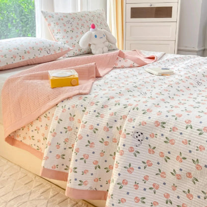 Bedding Set | Floral Microfiber Duvet Set | Hidden Zipper & Corner Ties | Year-Round Comfort