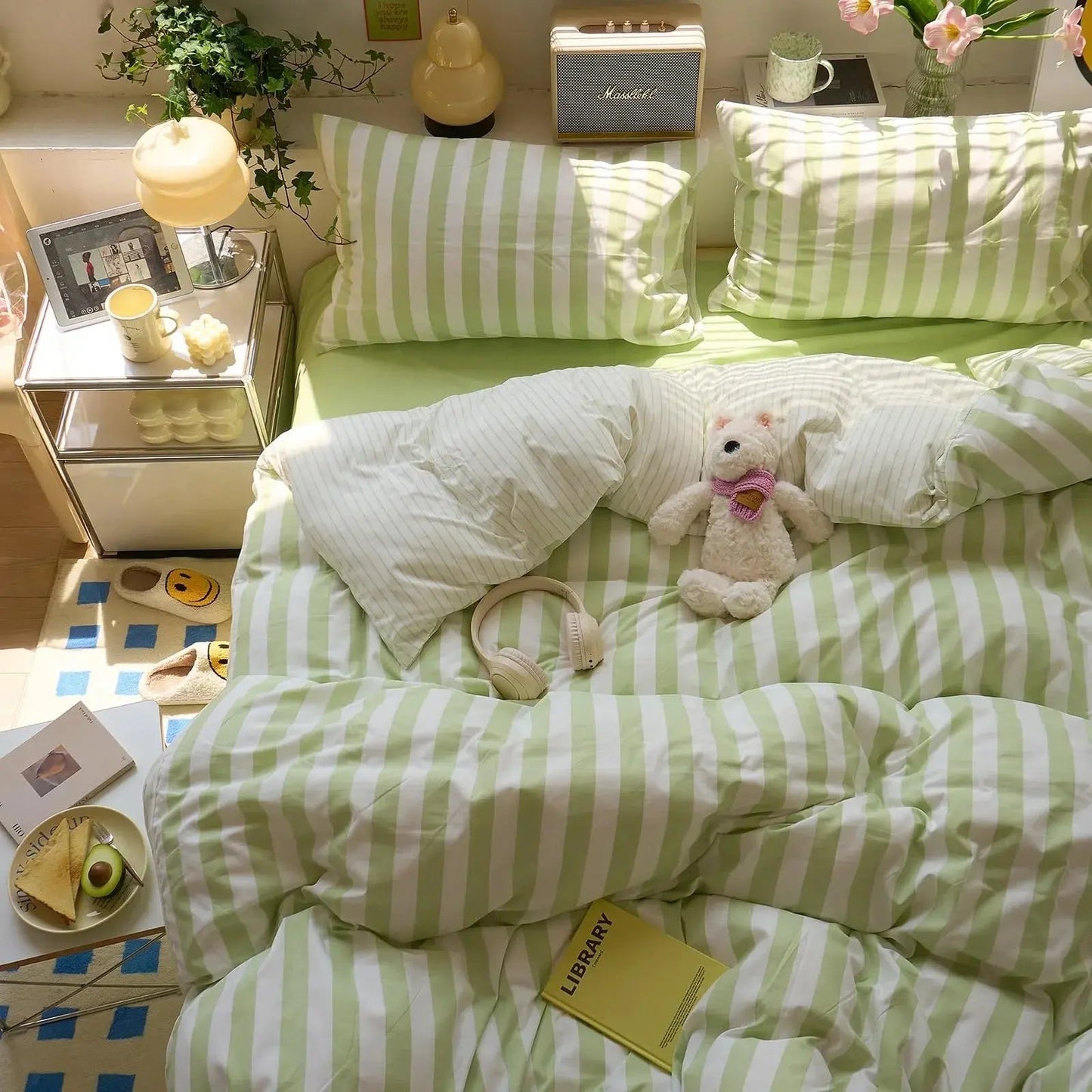 Bedding Set | Washed Cotton Crepe | Quilt, Sheet & Pillowcases | Year-Round Comfort