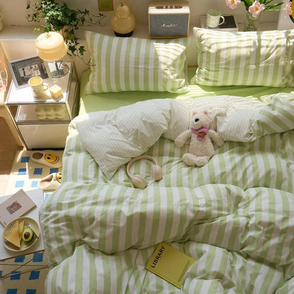 Bedding Set | Washed Cotton Crepe | Quilt, Sheet & Pillowcases | Year-Round Comfort