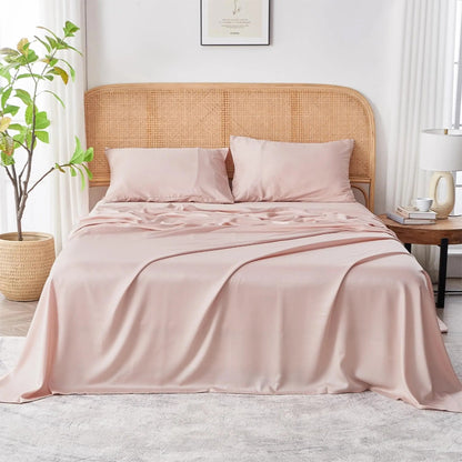 Bedding Sheet Set | Silky Soft Cooling Design | Organic Bamboo Fiber & Deep-Pocket Fit