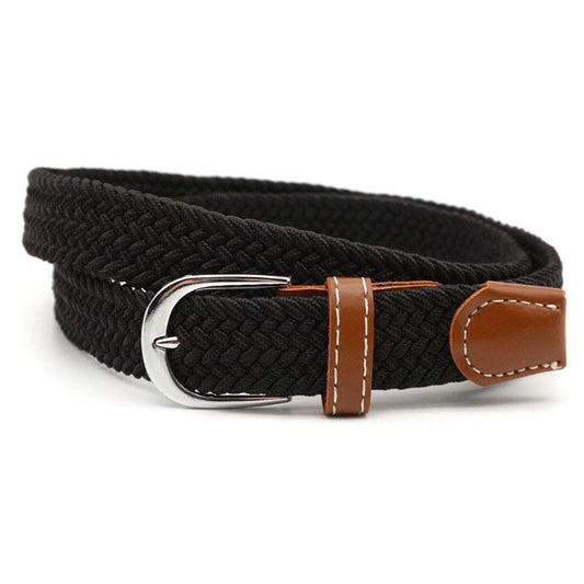 Belt | Stretch Braided Design | Hole-Free Adjustable Fit | Breathable Comfort
