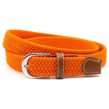Belt | Stretch Braided Design | Hole-Free Adjustable Fit | Breathable Comfort