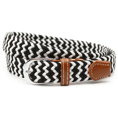 Belt | Stretch Braided Design | Hole-Free Adjustable Fit | Breathable Comfort