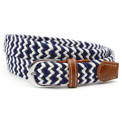 Belt | Stretch Braided Design | Hole-Free Adjustable Fit | Breathable Comfort