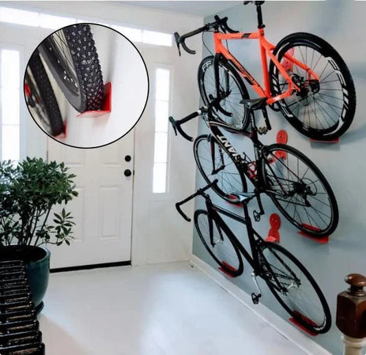 Bike Wall Hook | Space-Saving Horizontal Mount | Steel Construction | 100 kg Capacity