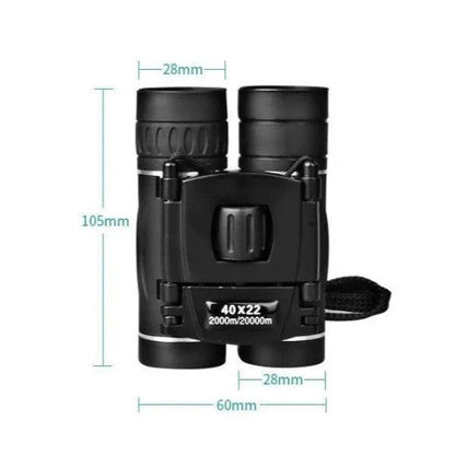 Binoculars | 40x Magnification High-Definition | Lightweight Rubber Grip | Birdwatching & Travel