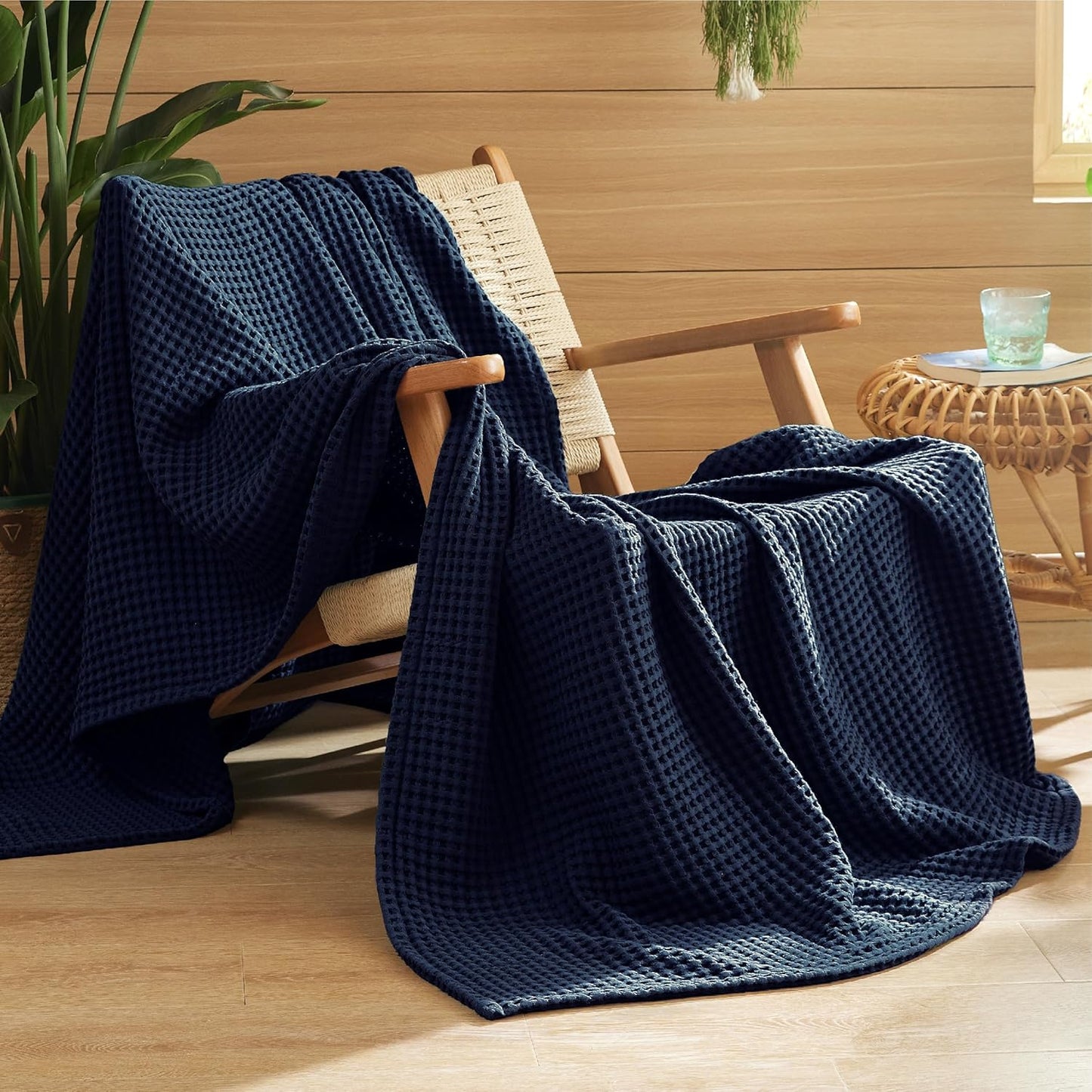 Blanket | Waffle Weave | 100% Cotton & Lightweight Breathable