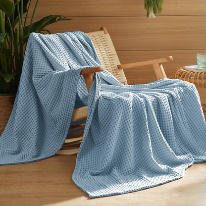 Blanket | Waffle Weave | 100% Cotton & Lightweight Breathable