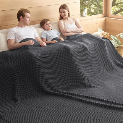 Blanket | Waffle Weave | 100% Cotton & Lightweight Breathable