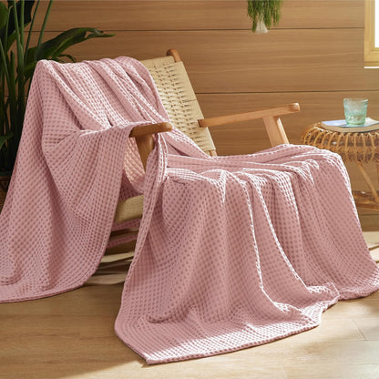 Blanket | Waffle Weave | 100% Cotton & Lightweight Breathable