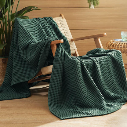 Blanket | Waffle Weave | 100% Cotton & Lightweight Breathable