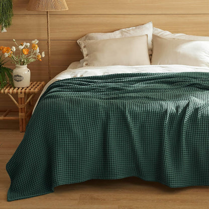 Blanket | Waffle Weave | 100% Cotton & Lightweight Breathable