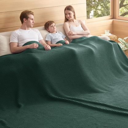 Blanket | Waffle Weave | 100% Cotton & Lightweight Breathable