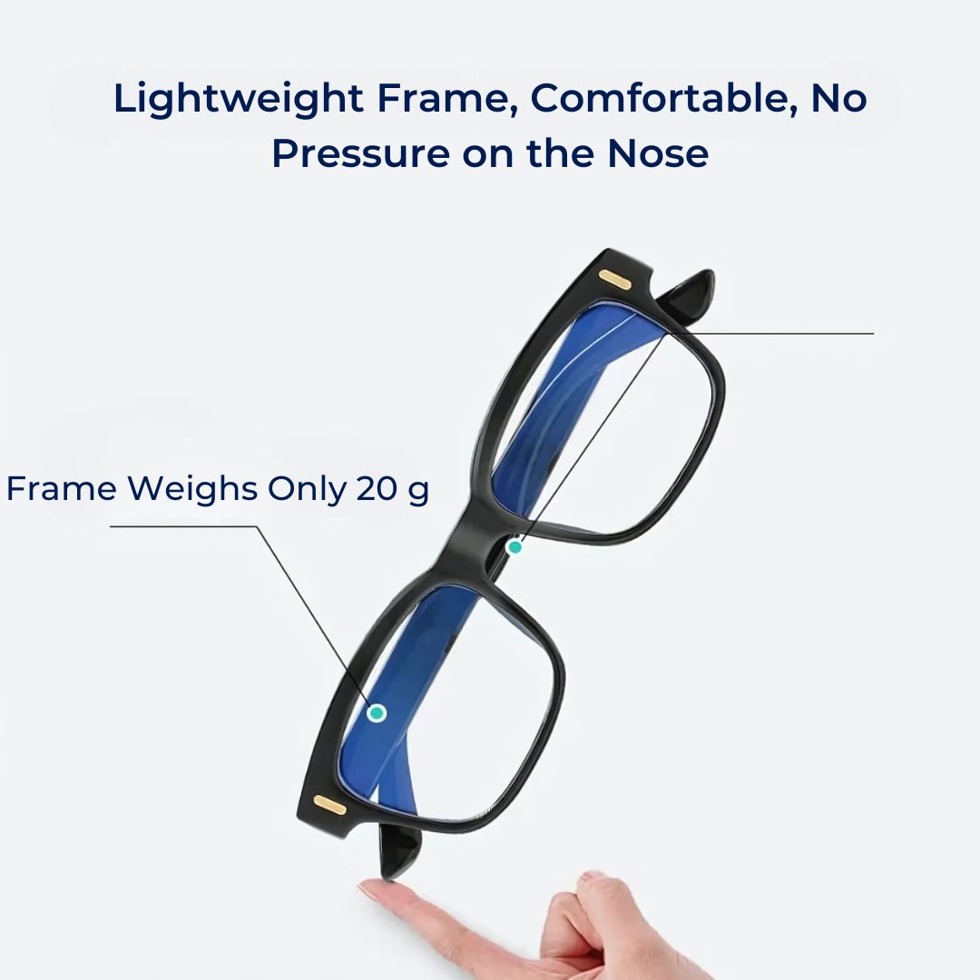 Blue Light Blocking Computer Glasses | Anti-Glare Clear Lens | Lightweight Frame | Eye Strain Relief