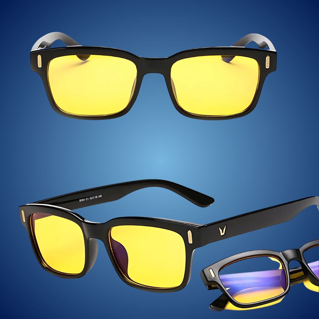 Blue Light Blocking Computer Glasses | Anti-Glare Clear Lens | Lightweight Frame | Eye Strain Relief