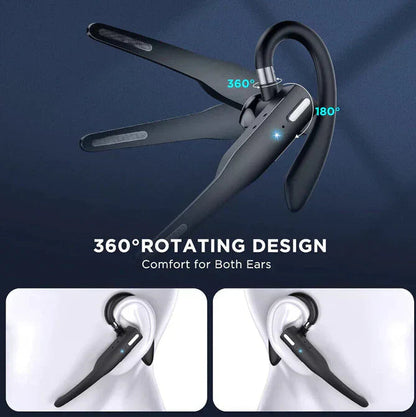 Bluetooth Headset | Dual-Mic Noise Cancellation | Up to 25 Hours Talk Time | Comfortable Fit
