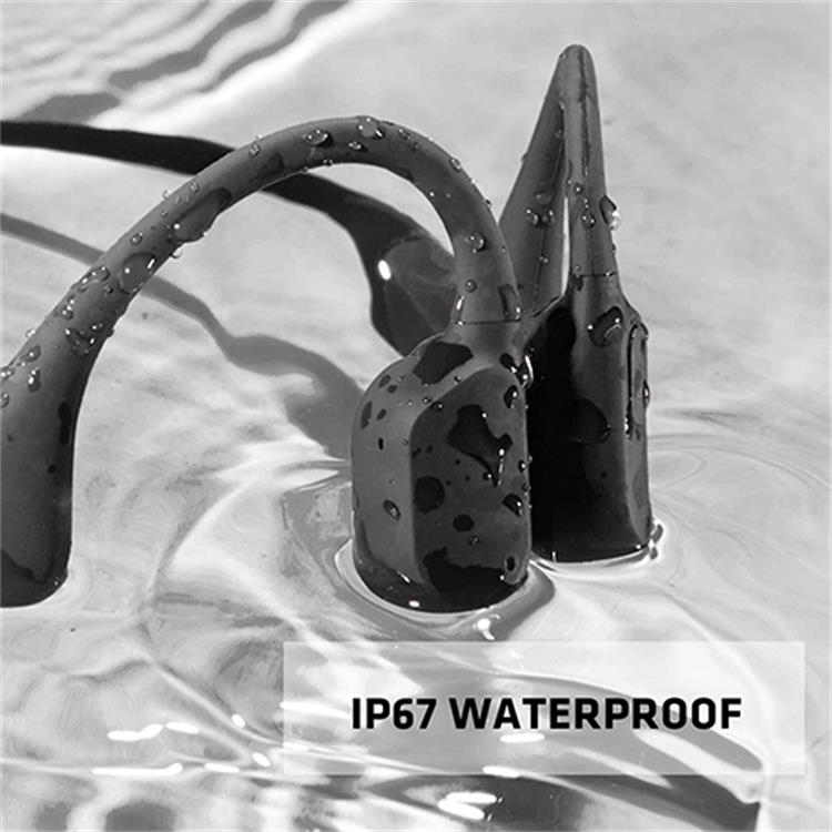 Bone Conduction Headphones | Waterproof Sweatproof | Wireless Noise-Reducing Mic | Long Battery