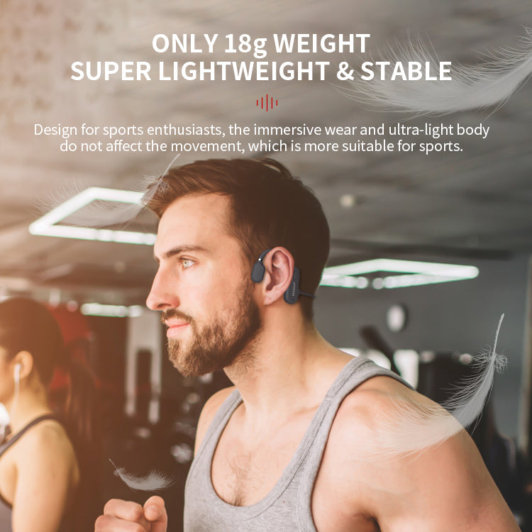 Bone Conduction Headphones | Waterproof Sweatproof | Wireless Noise-Reducing Mic | Long Battery