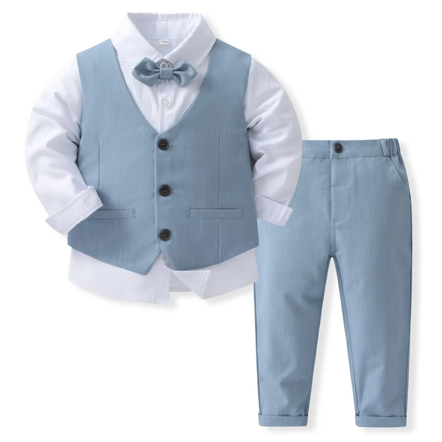 Boys Formal Outfit for Toddlers & Kids | Tailored Cotton | Shirt & Pants | Weddings