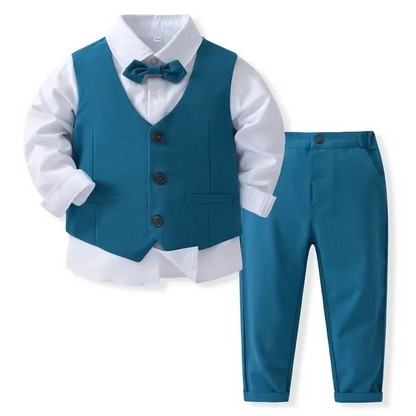 Boys Formal Outfit for Toddlers & Kids | Tailored Cotton | Shirt & Pants | Weddings