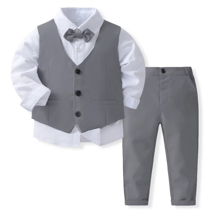 Boys Formal Outfit for Toddlers & Kids | Tailored Cotton | Shirt & Pants | Weddings