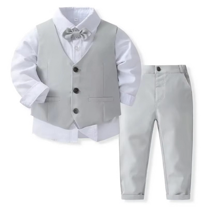 Boys Formal Outfit for Toddlers & Kids | Tailored Cotton | Shirt & Pants | Weddings