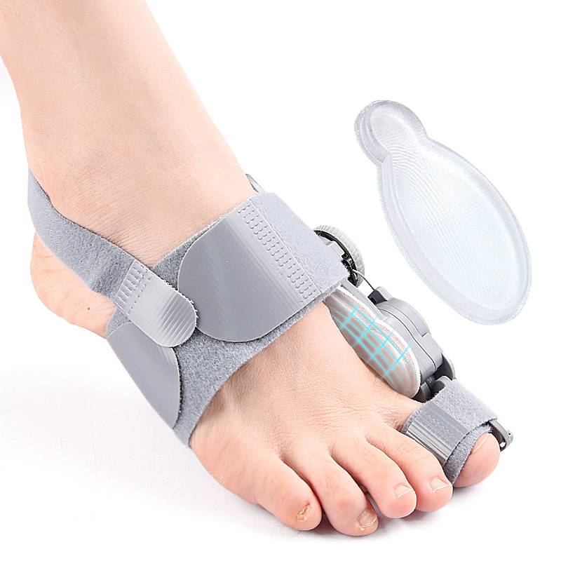 Bunion Corrector Toe Spacer | Adjustable Hinge Realignment | Silicone Pads & Heel Strap