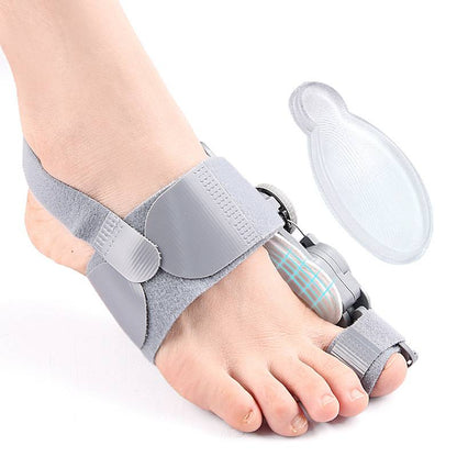 Bunion Corrector Toe Spacer | Adjustable Hinge Realignment | Silicone Pads & Heel Strap